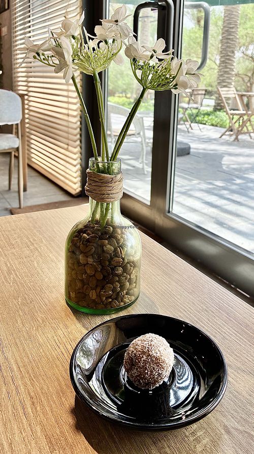 Almond energy ball  at Kiyo Roastery & Cafe in Dubai