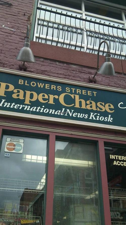 Outside at Paperchase Cafe and Newsstand in Halifax