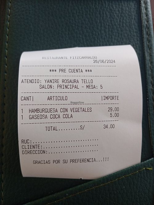  at Restaurante Fitzcarraldo in Iquitos