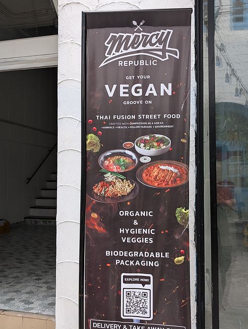 Signage at Mercy Republic in Bangkok