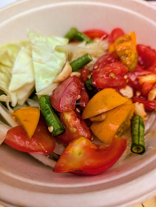 Papaya salad at Mercy Republic in Bangkok