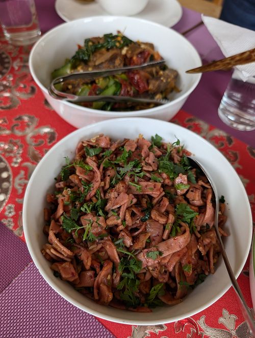 Some random dishes at Forest Boutique in Thimphu