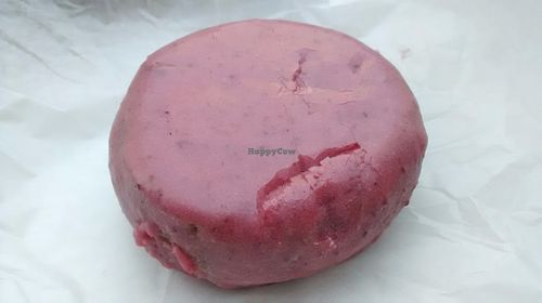 Strawberry donut at The Cinnamon Snail in New York City