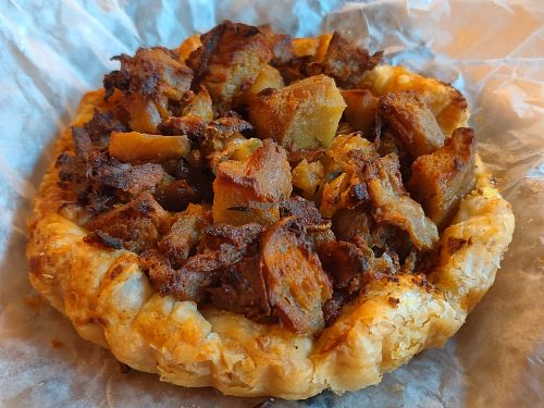 Cheesy puff at The Cinnamon Snail in New York City