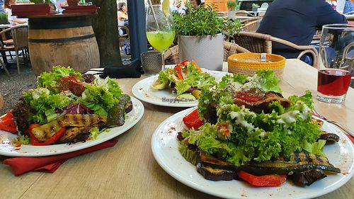 Salat mit Grillgemüse at Restaurant Café Kostbar in Saarbrucken