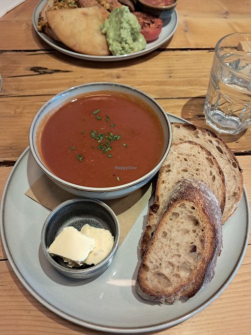 Tomato soup at Jessie's  in Pitlochry