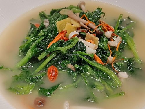green vegetables soup at Green Island Vegetarian - 觉正净绿岛素食 in Chengdu