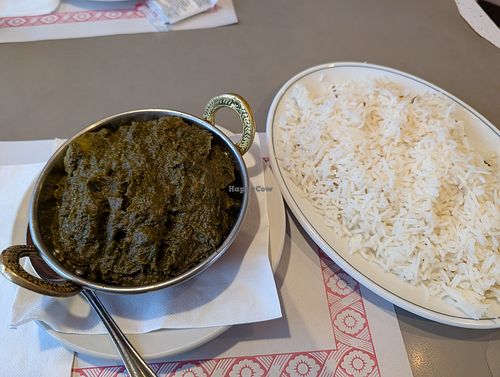Aloo Palak at Family Corner Restaurant in Cornwall