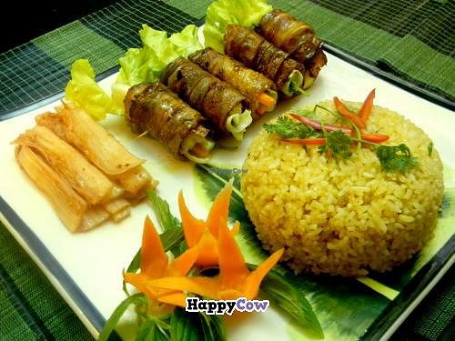 Ngoc Lien Vegan - com chien thit nuong at Ngoc Lien in Ho Chi Minh City