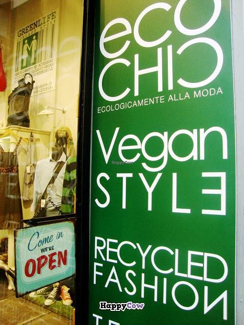 from the outside of the store at Eco Popup in Florence