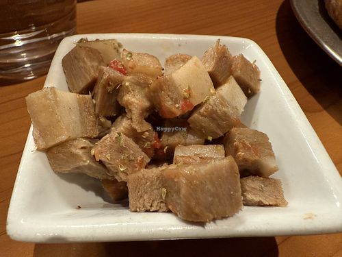 Vegan Porkbelly  at Sonoma Pizza Co in Forestville