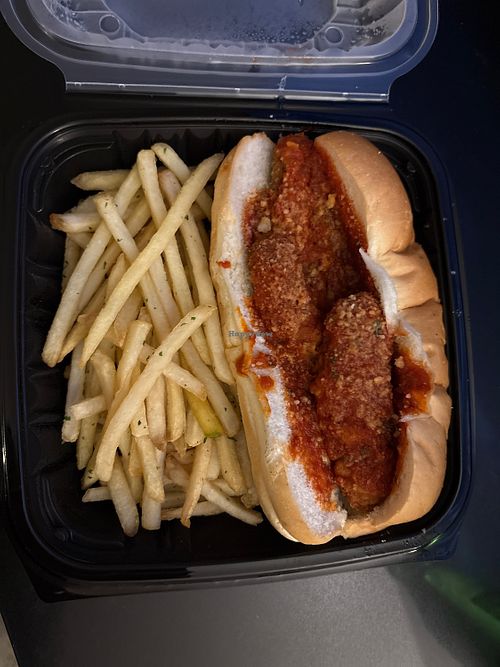 Beyond tender Parmesan hoagie  at Bar One in San Diego