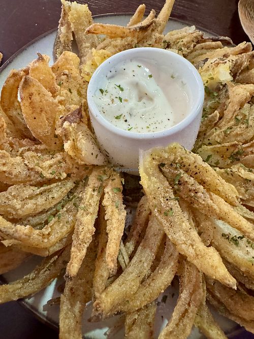 Blooming onion  at Lafayette's Margate in Margate