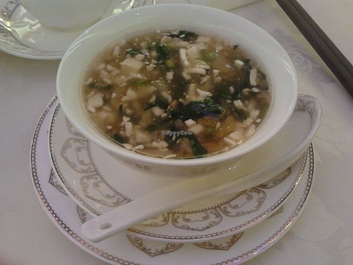 A delicious soup! Unfortunately I don't remember what it was called. at Wutai Vegetarian Restaurant in Markham
