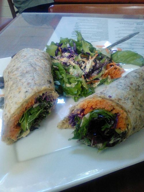 Shine Hummus Wrap at Shine Cafe in Morro Bay