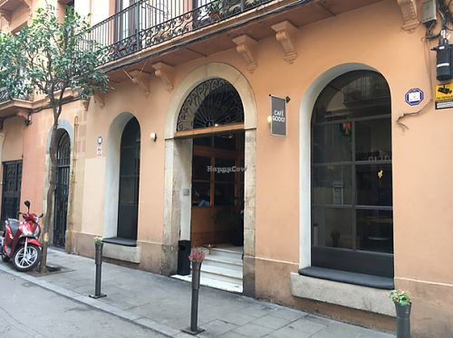 outside  at Cafe Godot in Barcelona