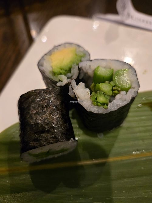 Asparagus and avocado rolls at Fuji Sushi in Bel Air