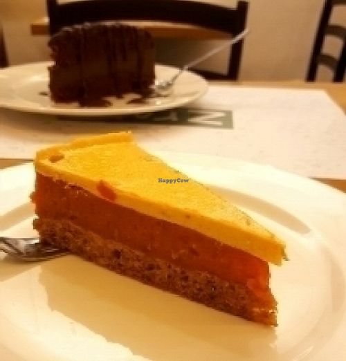 ginger carrot cake  at Zrno Bio Bistro in Zagreb