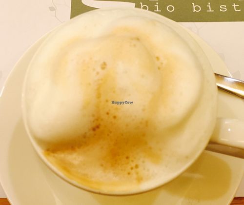 Capuccino at Zrno Bio Bistro in Zagreb