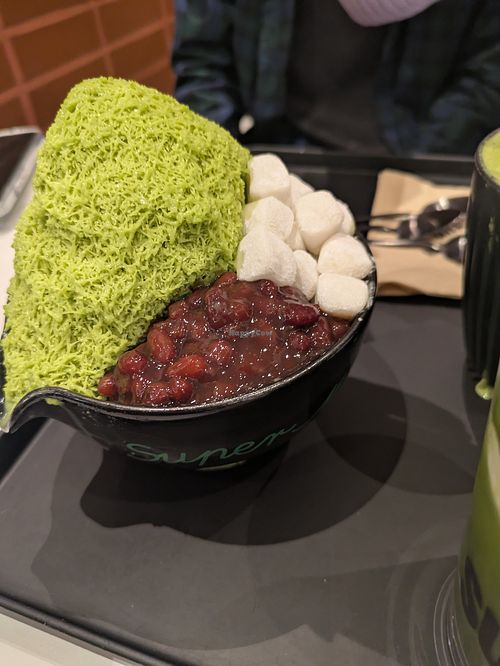 Matcha bingsu at Super Matcha - Starfield Suwon Flagship Store in Suwon