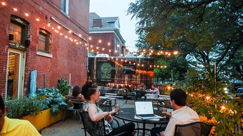 patio at Lulu's Local Eatery in St Louis
