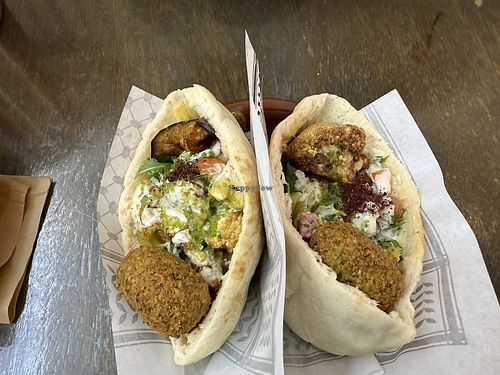 Special Falafel in Pita  at Wazzup Falafel in Northcote