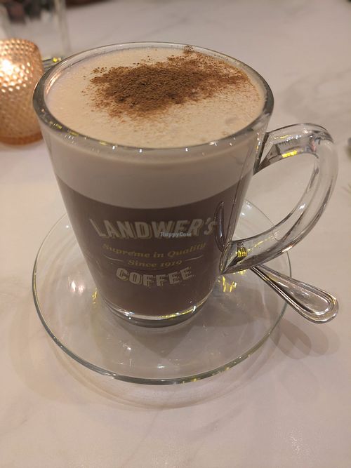 Almond milk Chai at Cafe Landwer in Hallandale Beach