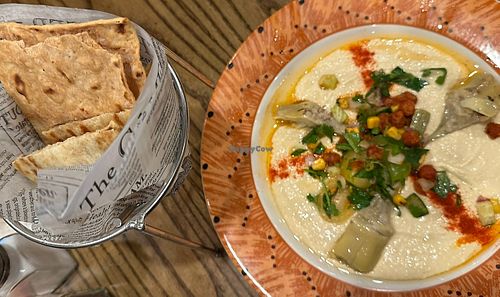 Artichoke hummus   at Universal Studios - Confisco Grille in Orlando