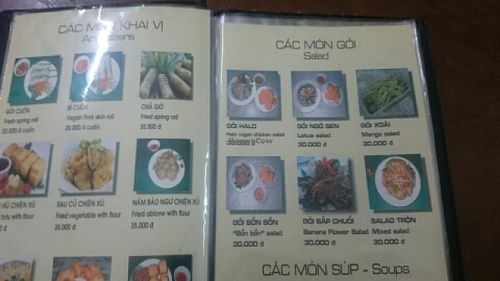 menu  at Halo in Ho Chi Minh City