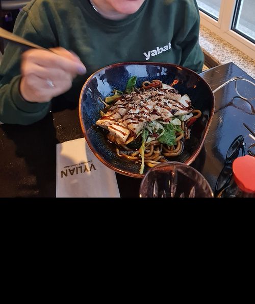 Udon Nudeln - nach Tofu gefragt, knusprig! at VYLIAN Restaurant in Ehingen