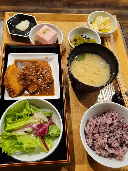 Set meal at Komaki Shokudo in Tokyo