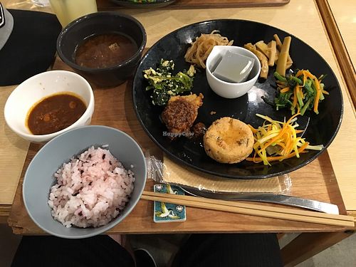 Lunch set at Komaki Shokudo in Tokyo