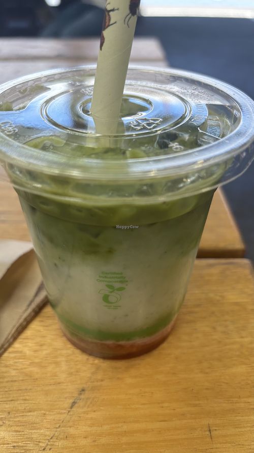 Iced strawberry matcha  at Bean Brewed - Pop Up in Melbourne