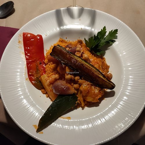 Vegan couscous at Zur Sonne in Lana