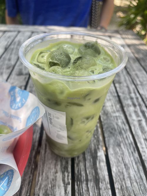 Matcha w coco milk  at Patrona Coastal Café in St Petersburg