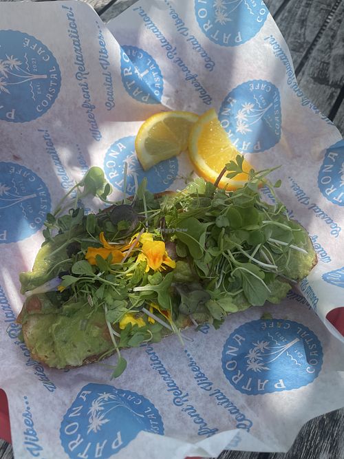 Avocado toast  at Patrona Coastal Café in St Petersburg
