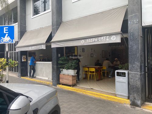 Entrance at Arepa Cafe in Lima