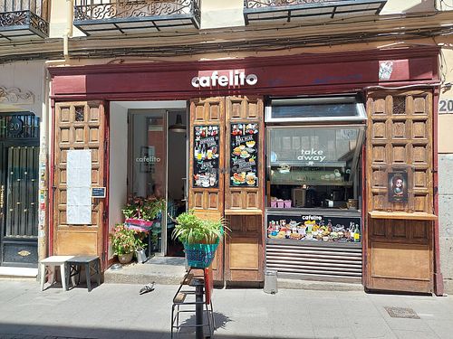 Exterior at Cafelito in Madrid