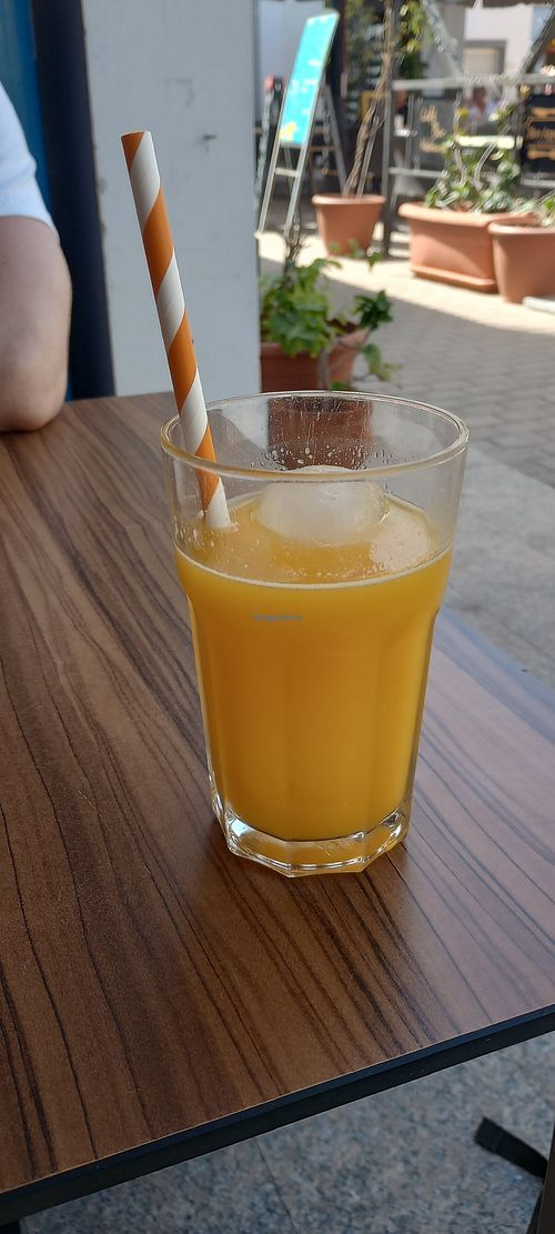 Freshly squeezed orange juice at Bon Appetit in Fuerteventura
