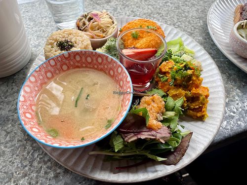 Vegan Spring brunch set  at Hinata Cafe in Fremantle