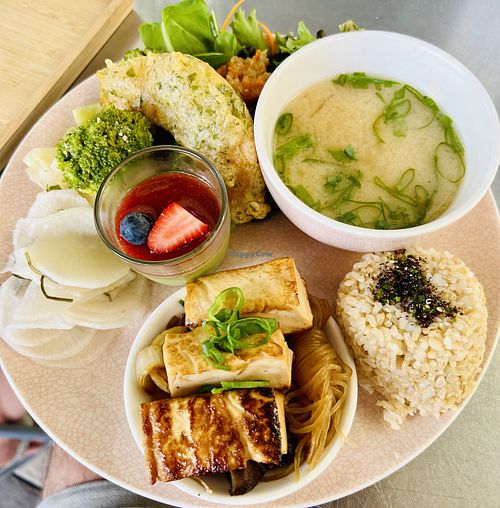 Autumn 2024 Vegan brunch set  at Hinata Cafe in Fremantle