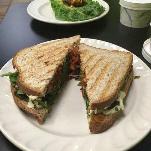 pesto sandwich at Nectar Cafe in Glen Rock