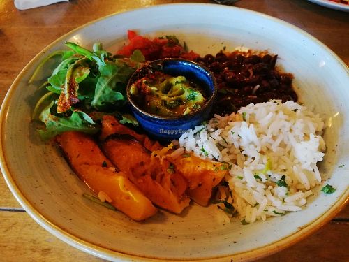 Vegan and gluten-free Mexican Super Bowl is great! at Lounges - Impero Lounge in Portishead