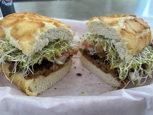 Vegan pastrami on Dutch crunch   at Nature's Goodness in Carmichael