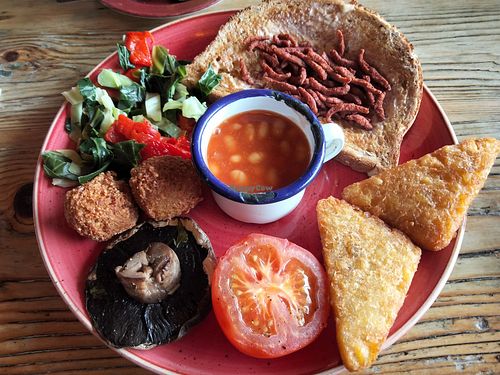 Regular vegan breakfast. at Lounges - Arcado Lounge in Bournemouth