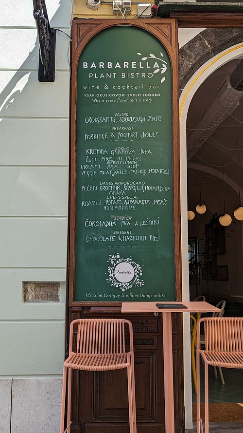  at Barbarella PLANT Bistro in Ljubljana