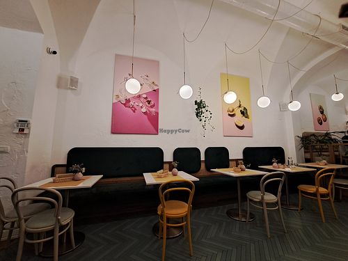 Interior at Barbarella PLANT Bistro in Ljubljana