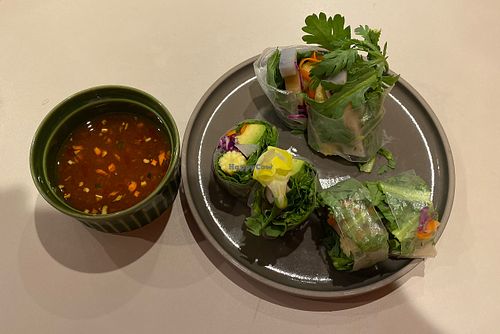Fresh Spring Rolls  at TOSSO Hoba in Tokyo