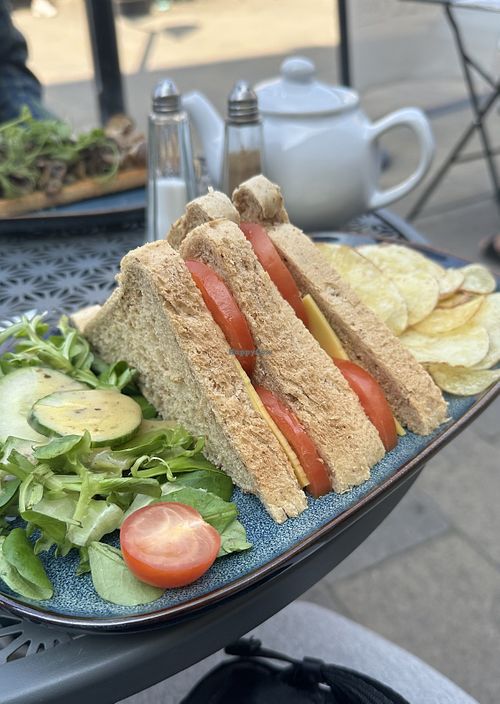 Vegan cheese and tomato   at The Mill Cafe in Bradford-on-avon