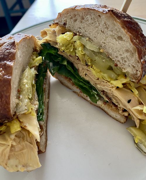 Yuba sandwich   at Fancy's in Burlington